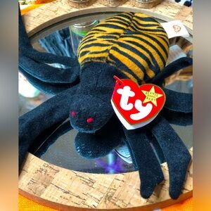 🕷️ RETIRED “Spinner” Spider Vintage Beanie Baby